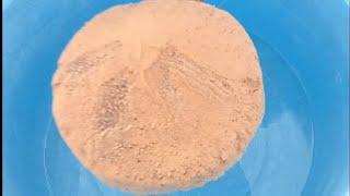 ASMR very soft sand and pure laal mati Earthly mud dusty paste play dipping crumble in ️️