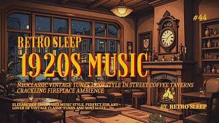 1920s Neoclassic Vintage Tunes Playing in Another Room in Street Coffee Tavern at Summer Night | #44