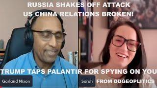 SARAH FROM DD GEOPOLITICS - TRUMP HIRES PALANTIR  TO SPY ON US CITIZENS - RUSSIA SHAKES OFF ATTACKS