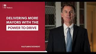 Autumn Statement 2022 - Chancellor Jeremy Hunt on Levelling Up