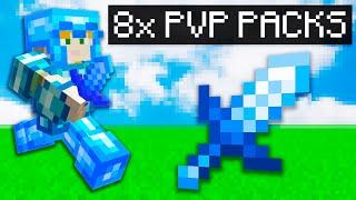 TOP 5 MCPE 8x PVP TEXTURE PACKS (1.19+) | FPS BOOST (Minecraft Bedrock)