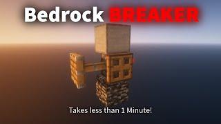 BEST and CHEAPEST way to BREAK Bedrock! (no TNT needed)