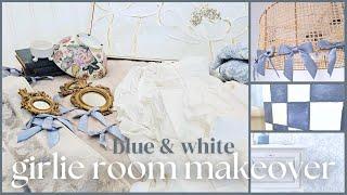 Transformasi Kamar Remaja Perempuan Hemat Warna Biru & Putih • Ide Dekorasi DIY Hemat • love shac...