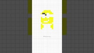 Make easy Minions - Happy Pixel Art #shorts #minion #animation