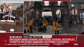 President Biden addresses Hollywood Hills fires, plans to send additional federal resources