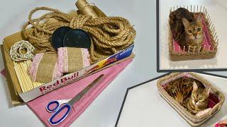 Diy / ОРГАНАЙЗЕР ИЗ КАРТОННОЙ КОРОБКИ И ДЖУТА/ handmade /Wonderful jute and cardboard organizer idea