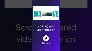 Scroll Animation in @Framer  in 60 Seconds!