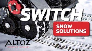 Switch Snow Management Solutions | Altoz Compact Tool Carrier for all your snow applications #tracks