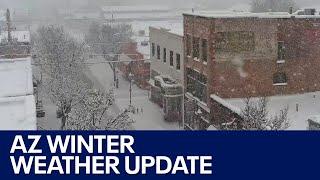 Latest on Arizona winter weather