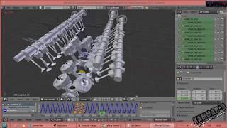 V12 engine solidworks & Blender test 4