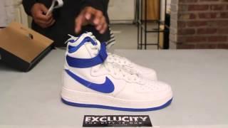 Nike Air Force 1 High OG - Game Royal - Unboxing Video at Exclucity