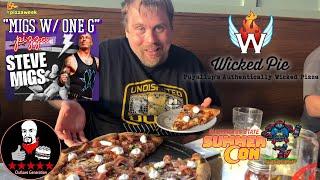 Wicked Pie @ Puyallup, WA - The Migs Pizza w/ ricotta + Summer Con Death Note cosplay #pizzaweek