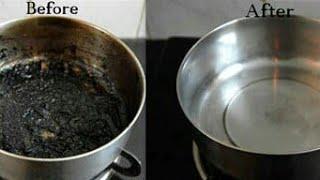 How To Clean Burnt Pots And Pans| Useful Kitchen Tips || Arshiya's Corner