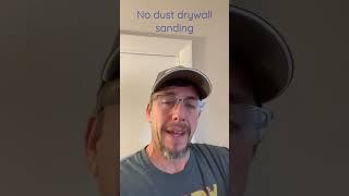 Hole patch no-dust sponge sanding. #diy