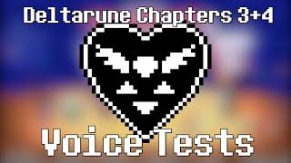 Deltarune Chapters 3+4 Voice Tests