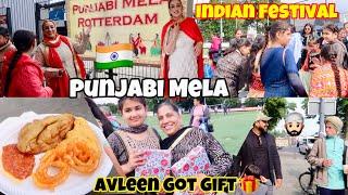 ️We Went To Indian  Punjabi Mela In Holland And It Started Raining  Avleen Got Gift..!
