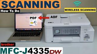 Brother MFC-J4335 Scanning ADF to PDF !