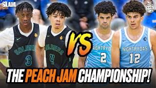 Peach Jam Championship Recap  #1 AJ Dybantsa vs #2 Cameron Boozer! 