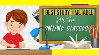 BEST STUDY TIMETABLE FOR ONLINE CLASSES| #weekdaytimetable #studymotivation #studyhacks#ABetterLife