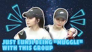 just Eunji having cultural shock with this group | Jeong Eunji on crack moment