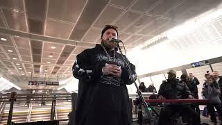 Teddy Swims Sings "Lose Control" with Augie Bello on the NYC Subway