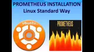 Linux standard way to Install Prometheus on Ubuntu Server