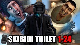 PLUNGERMAN REACTS to skibidi toilet 1-24