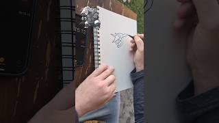 Trying to draw the Pokémon, Aggron in 30 seconds