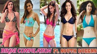 BIKINI COMPILATION Ft. SOUTH QUEENS PART -3 #actress #Bikinicompilation