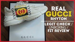 LEGIT GUCCI Rhyton Sneakers | How to tell + unboxing & fit review!