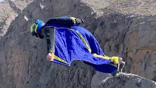 Wingsuit BASE jump, Froth Bucket exit, RAK