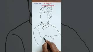 Swami vivekananda easy drawing #shorts #drawing #viral