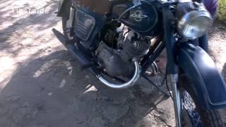 izh planeta 350 ccm 2-stroke 1961. g. (first ride 2015)