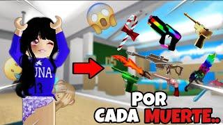 ¡POR CADA MU3RTE CAMBIO MI SET DE ARM4S! | Murder Mistery 2 | Lunajaquin