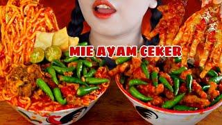 MERAPAT BESTIEASMR MIE AYAM ABANG-ABANG PAKE CEKER MERCON SUPER EMPUK 