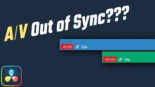 Do THESE 4 Things When Video and Audio are Out of Sync in DaVinci Resolve | A/V Offset Tutorial