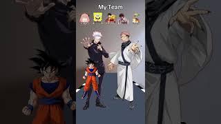 Goku Vs Gojo and.. #anime #goku #jjkgame #naruto #gojo #jujutsukaisen #jujustukaisen #dragonball #