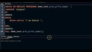 How to create simple PostgreSQL Procedure with example ! PostgreSQL Simple Procedure VD#78