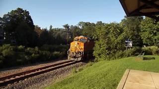 CSX Intermodal Q191 With A Rare BNSF Leader at Hopewell, NJ