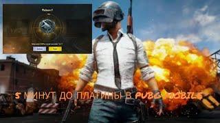 5 МИНУТ ДО ПЛАТИНЫ В PUBG MOBILE