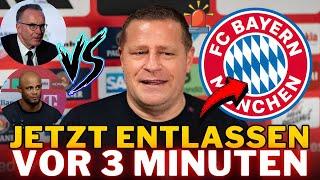 DRINGEND! Max Eberl hat ALLES BESTÄTIGT! KOMPLETTE KRISE? Niemand hatte damit gerechnet! BAYERN