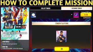 Complete Mission To Get Token Now | Redeem Free Character | Free Fire New Event | Free Character