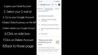 How to Delete Gmail Account | Delete Google Account permanently | @TheLearningLandmark