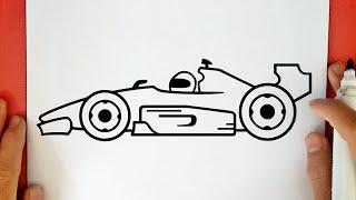 HOW TO DRAW A FORMULA 1 RACE CAR