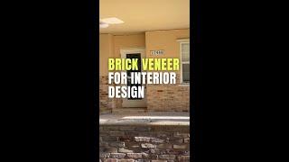 Brick veneer for interior design
