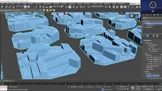 1 City Model using Greeble Modifier - 3ds Max