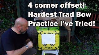 4 corner archery practice to train your eye to project a spot