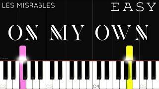 Les Miserables - On My Own | EASY Piano Tutorial