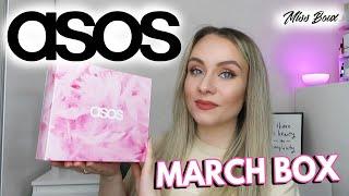 ASOS BEAUTY BOX MARCH 2022 UNBOXING - ASOS FACE & BODY BOX - SLEEPOVER ESSENTIALS- MISS BOUX