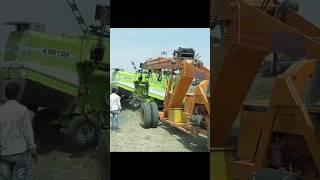 main royaan new song Harvester Combine Accident Rescuing By Ace Hydra Crane Wheat Cropping#ytshorts